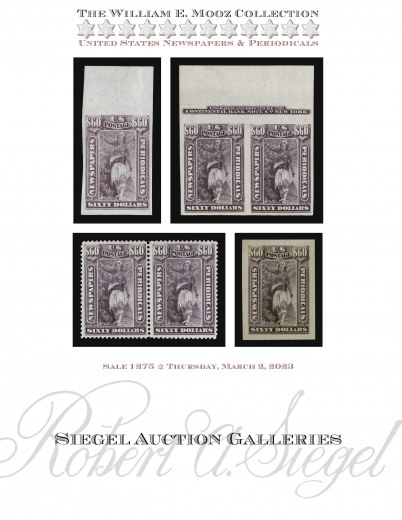 Catalog Cover Sale no. 1275 — Siegel Auction Galleries