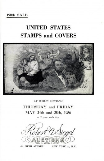 Catalog Cover Sale no. 190 — Siegel Auction Galleries