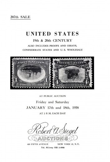 Catalog Cover Sale no. 207 — Siegel Auction Galleries