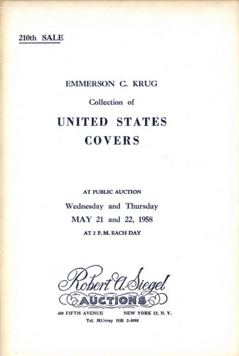 Catalog Cover Sale no. 210 — Siegel Auction Galleries
