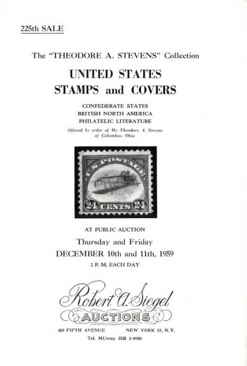 Catalog Cover Sale no. 225 — Siegel Auction Galleries