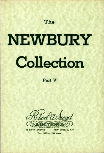 Catalog Cover Sale no. 255 — Siegel Auction Galleries