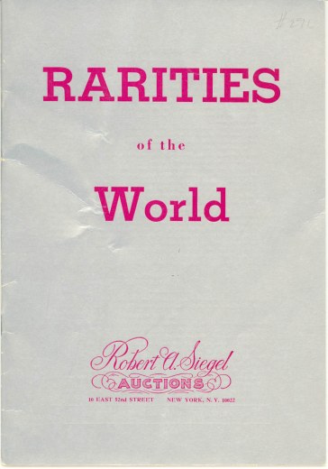 Catalog Cover Sale no. 296 — Siegel Auction Galleries