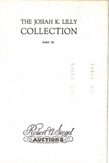 Catalog Cover Sale no. 317 — Siegel Auction Galleries