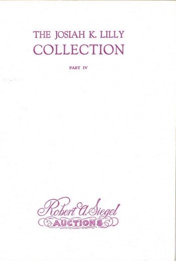 Catalog Cover Sale no. 318 — Siegel Auction Galleries