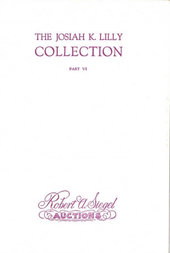 Catalog Cover Sale no. 323 — Siegel Auction Galleries