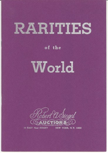 Catalog Cover Sale no. 330 — Siegel Auction Galleries