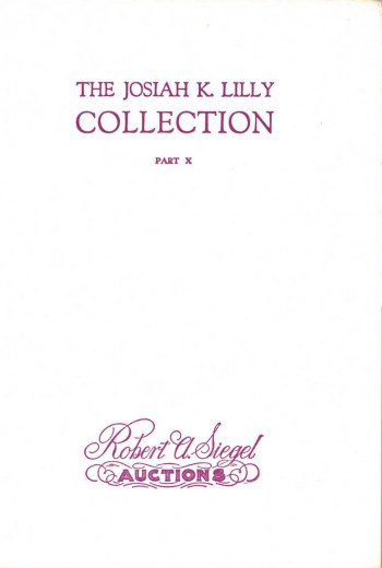 Catalog Cover Sale no. 344 — Siegel Auction Galleries