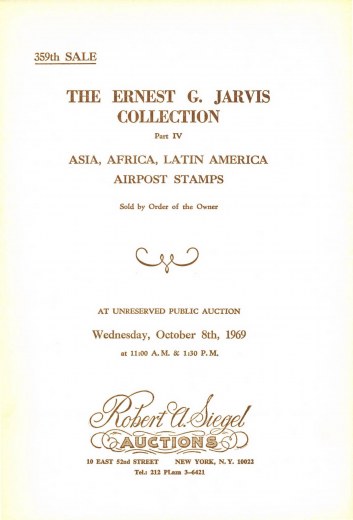 Catalog Cover Sale no. 359 — Siegel Auction Galleries