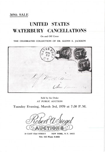 Catalog Cover Sale no. 369 — Siegel Auction Galleries