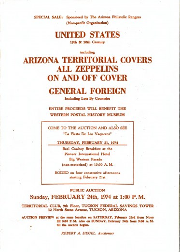 Catalog Cover Sale no. 444A — Siegel Auction Galleries