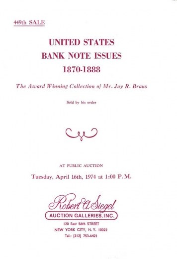 Catalog Cover Sale no. 449 — Siegel Auction Galleries