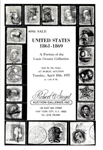 Catalog Cover Sale no. 469 — Siegel Auction Galleries