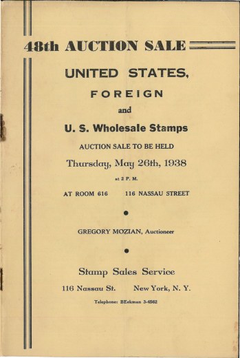 Catalog Cover Sale no. 48 — Siegel Auction Galleries