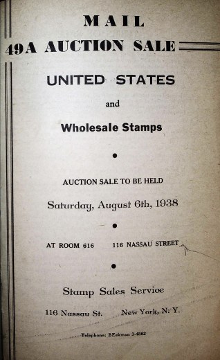 Catalog Cover Sale no. 49A — Siegel Auction Galleries