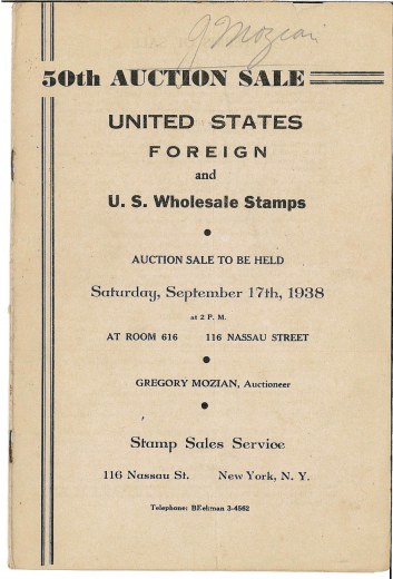 Catalog Cover Sale no. 50 — Siegel Auction Galleries