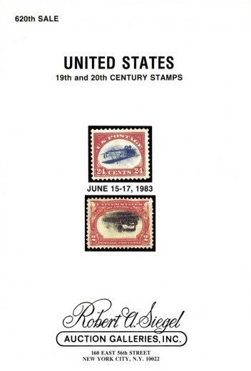 Catalog Cover Sale no. 620 — Siegel Auction Galleries