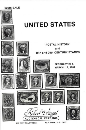 Catalog Cover Sale no. 629 — Siegel Auction Galleries