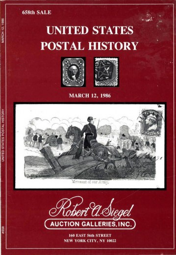 Catalog Cover Sale no. 658 — Siegel Auction Galleries