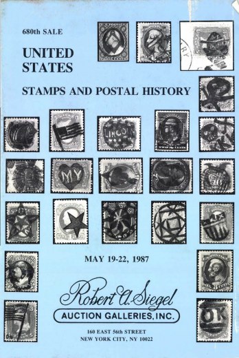 Catalog Cover Sale no. 680 — Siegel Auction Galleries
