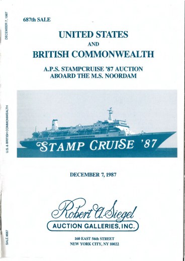 Catalog Cover Sale no. 687 — Siegel Auction Galleries