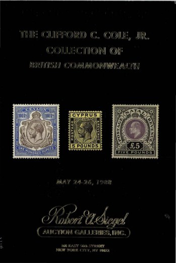 Catalog Cover Sale no. 694 — Siegel Auction Galleries