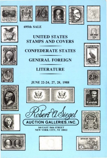 Catalog Cover Sale no. 695 — Siegel Auction Galleries