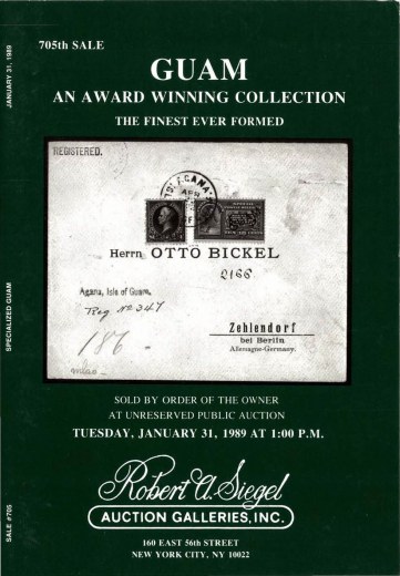 Catalog Cover Sale no. 705 — Siegel Auction Galleries