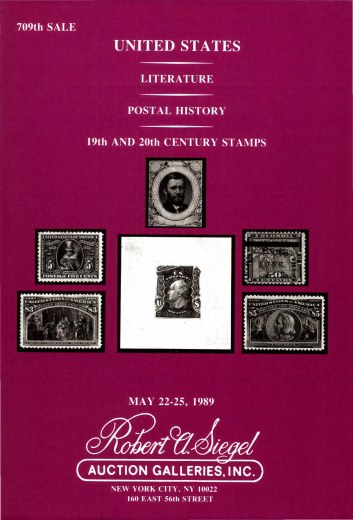 Catalog Cover Sale no. 709 — Siegel Auction Galleries