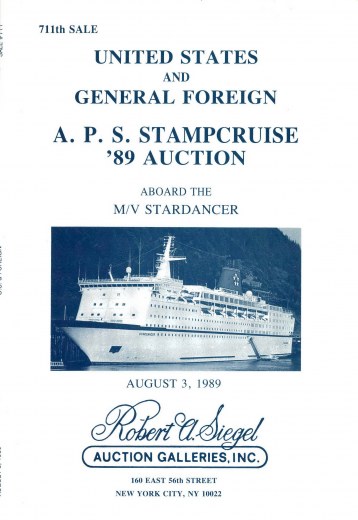 Catalog Cover Sale no. 711 — Siegel Auction Galleries