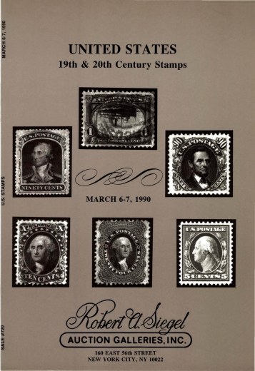 Catalog Cover Sale no. 720 — Siegel Auction Galleries