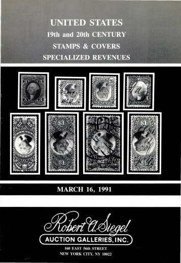 Catalog Cover Sale no. 735 — Siegel Auction Galleries