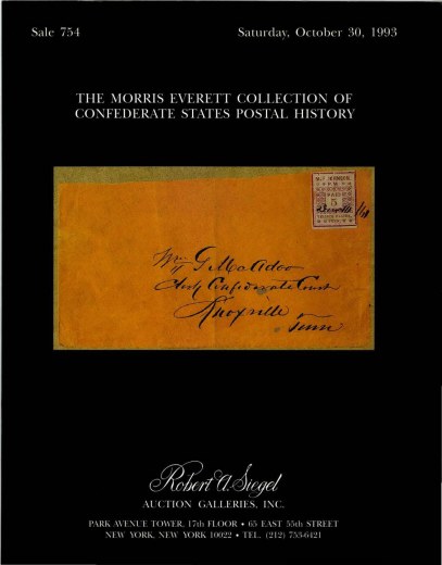 Catalog Cover Sale no. 754 — Siegel Auction Galleries