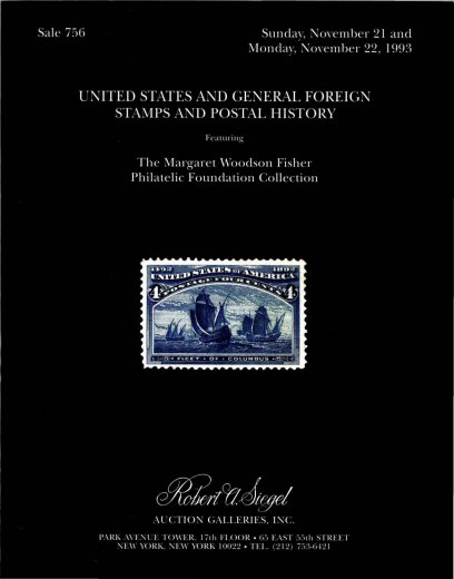 Catalog Cover Sale no. 756 — Siegel Auction Galleries