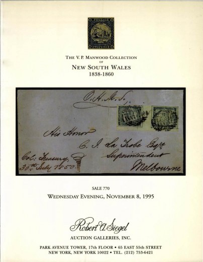 Catalog Cover Sale no. 770 — Siegel Auction Galleries