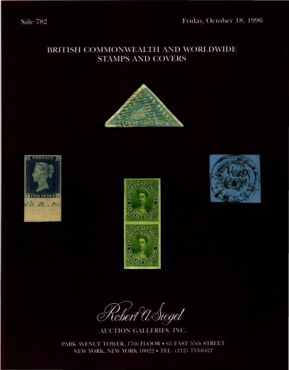 Catalog Cover Sale no. 782 — Siegel Auction Galleries