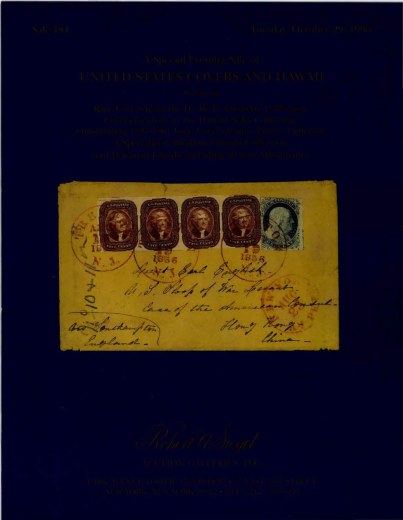 Catalog Cover Sale no. 784 — Siegel Auction Galleries