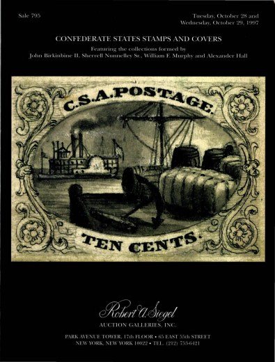Catalog Cover Sale no. 795 — Siegel Auction Galleries