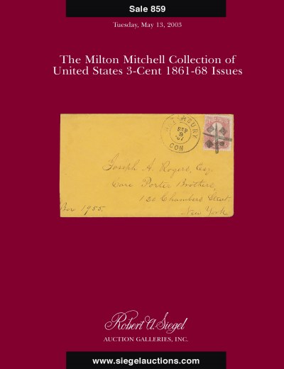 Catalog Cover Sale no. 859 — Siegel Auction Galleries