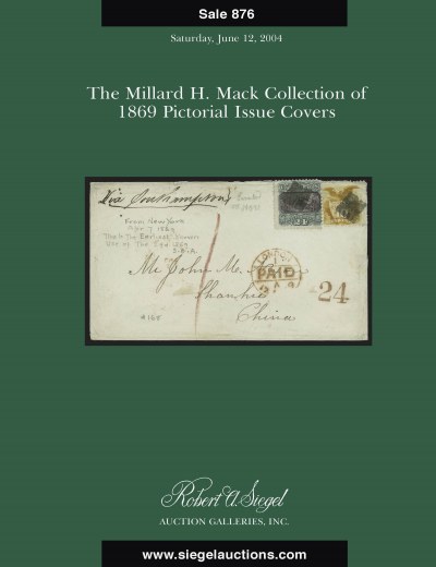 Catalog Cover Sale no. 876 — Siegel Auction Galleries