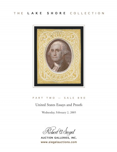 Catalog Cover Sale no. 890 — Siegel Auction Galleries