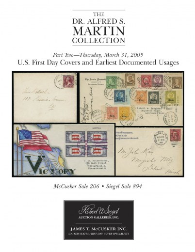 Catalog Cover Sale no. 894 — Siegel Auction Galleries