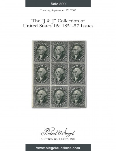 Catalog Cover Sale no. 899 — Siegel Auction Galleries