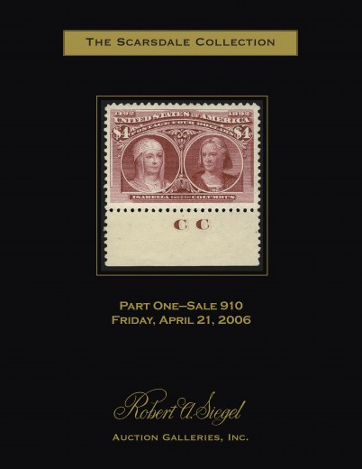 Catalog Cover Sale no. 910 — Siegel Auction Galleries