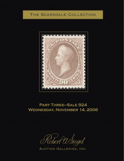 Catalog Cover Sale no. 924 — Siegel Auction Galleries