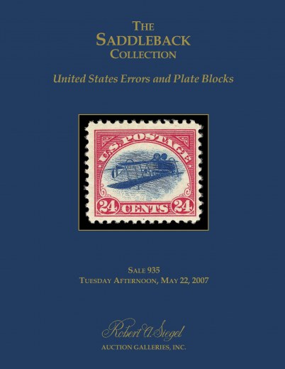 Catalog Cover Sale no. 935 — Siegel Auction Galleries
