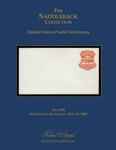 Catalog Cover Sale no. 936 — Siegel Auction Galleries