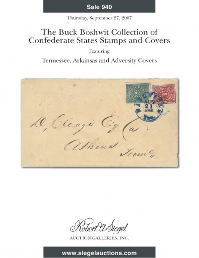 Catalog Cover Sale no. 940 — Siegel Auction Galleries