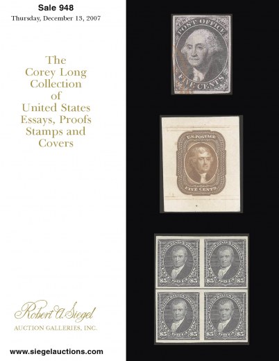 Catalog Cover Sale no. 948 — Siegel Auction Galleries