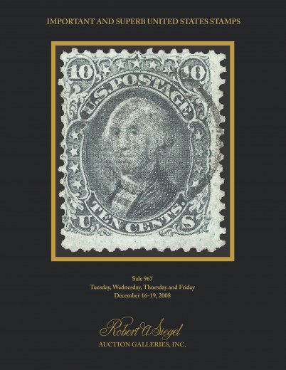 Catalog Cover Sale no. 967 — Siegel Auction Galleries